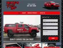 Tablet Screenshot of mikestrucktoys.com